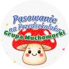 Wzór: Przypinka Pasowanie na Przedszkolaka Grupa Muchomorki – napis Pasowanie na Przedszkolaka i pole grupa
