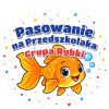 Wzór: Przypinka Pasowanie na Przedszkolaka Grupa Rybki – napis Pasowanie na Przedszkolaka i pole grupa