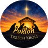 Wzór: Przypinka Pokłon Trzech Króli – grafika z napisem Pokłon Trzech Króli
