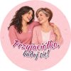 Wzór: Przypinka Przyjaciółko Badaj Się – grafika z napisem Przyjaciółko, badaj się!