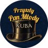 Wzór: Przypinka Przyszły Pan Młody z Imieniem Cylinder – napis Przyszły Pan Młody i pole imię