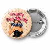 Przypinka Przyszły Pan Młody z Imieniem Pin-up z Welonem: przypinka na wieczór kawalerski z napisem Przyszły Pan Młody oraz polem imię (np. Kuba) – przód i aluminiowy tył z agrafką
