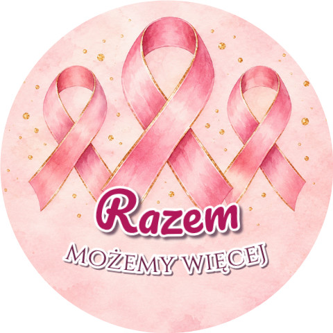 Wzór: Przypinka Razem Możemy Więcej – grafika z napisem Razem możemy więcej