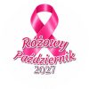 Wzór: Przypinka Różowy Październik 2027 Klasyczna Wstążka – napis Różowy Październik i pole rok