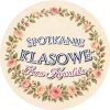 Wzór: Przypinka Spotkanie Klasowe Róże – napis Spotkanie klasowe i pole imię i nazwisko na eleganckiej grafice