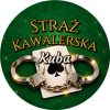 Wzór: Przypinka Straż Kawalerska z Imieniem Kajdanki i Karta – napis Straż Kawalerska i pole imię
