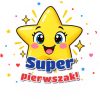 Wzór: Przypinka Super Pierwszak Gwiazda – grafika z napisem Super pierwszak!