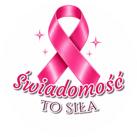 Wzór: Przypinka Świadomość to Siła – grafika z napisem Świadomość to siła