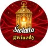 Wzór: Przypinka Światło Gwiazdy Lampion – grafika z napisem Światło gwiazdy