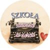 Wzór: Przypinka Szkoła Zawsze w Sercu – grafika z napisem Szkoła zawsze w sercu