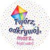Wzór: Przypinka Twórz Odkrywaj Marz Bądź Sobą – grafika z napisem Twórz, odkrywaj, marz, bądź sobą!