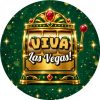 Wzór: Przypinka Viva Las Vegas – sylwestrowa grafika z napisem Viva Las Vegas!