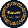 Wzór: Przypinka Wieczór Kawalerski Wieniec Dębowy – grafika z napisem Wieczór kawalerski