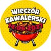 Wzór: Przypinka Wieczór Kawalerski z Datą Grill i Kiełbaski – napis Wieczór Kawalerski i pole data