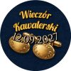 Wzór: Przypinka Wieczór Kawalerski z Datą Spinki do Mankietów – napis Wieczór Kawalerski i pole data