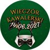 Wzór: Przypinka Wieczór Kawalerski z Datą Uszy Króliczka – napis Wieczór Kawalerski i pole data