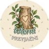 Wzór: Przypinka Wierni Przyjaźni – grafika z napisem Wierni przyjaźni