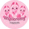 Wzór: Przypinka Wspieramy Razem – grafika z napisem Wspieramy razem