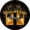 Wzór: Przypinka Wszystkiego Dobrego w Nowym Roku – sylwestrowa grafika z napisem Wszystkiego dobrego!