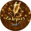 Wzór: Przypinka Za Lepszy Rok – sylwestrowa grafika z napisem Za lepszy rok!