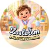 Wzór: Przypinka Zostałem Przedszkolakiem Chłopiec z Medalem – grafika z napisem Zostałem przedszkolakiem!